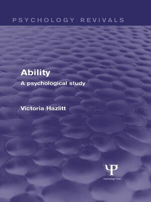 cover image of Ability